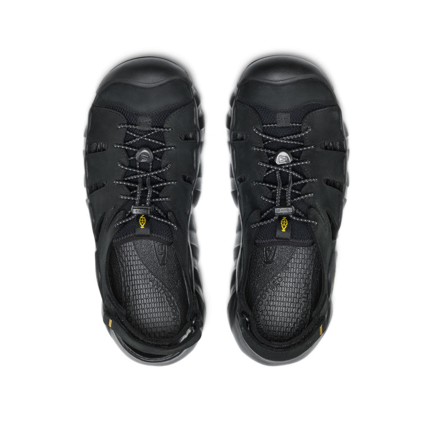 Men's Hyperport Fisherman Leather Sandal Black/Keen Yellow / Keen