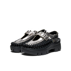 All Gender UNEEK PLT Mary Jane Sneaker Silver/Black / Keen