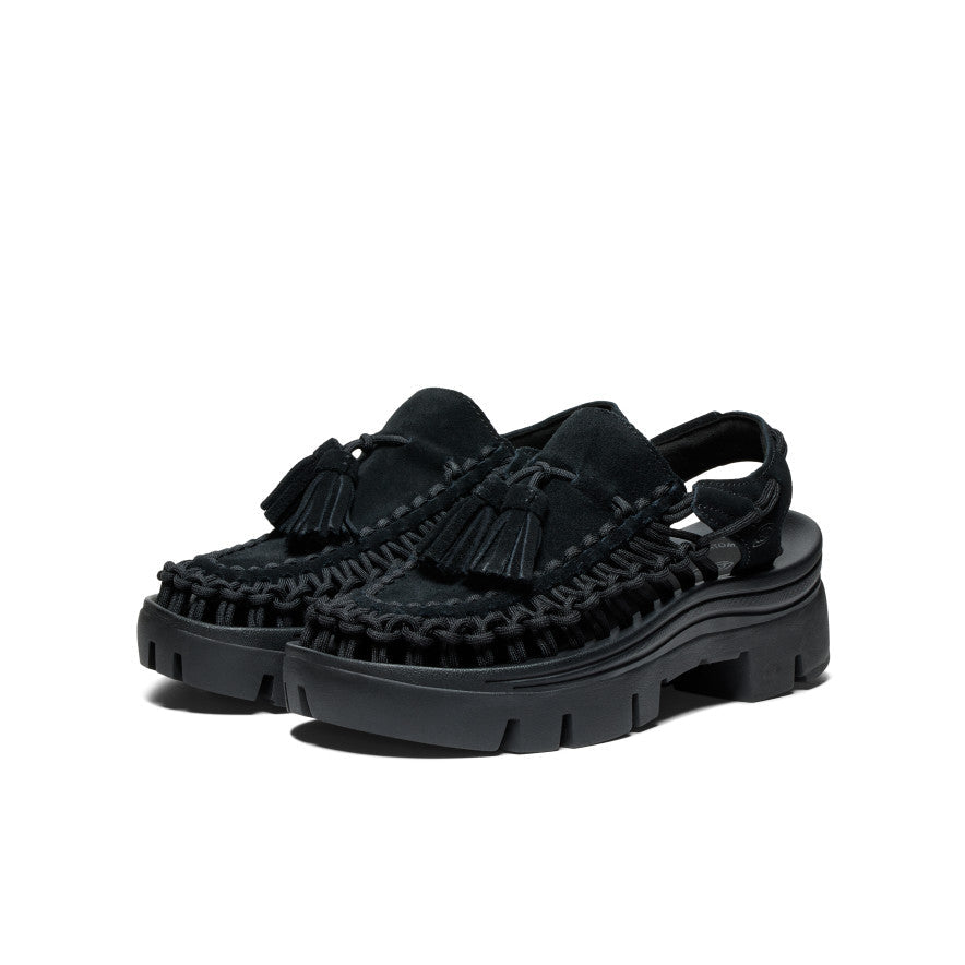 All Gender UNEEK PLT Tassel Sneaker Black/Black / Keen
