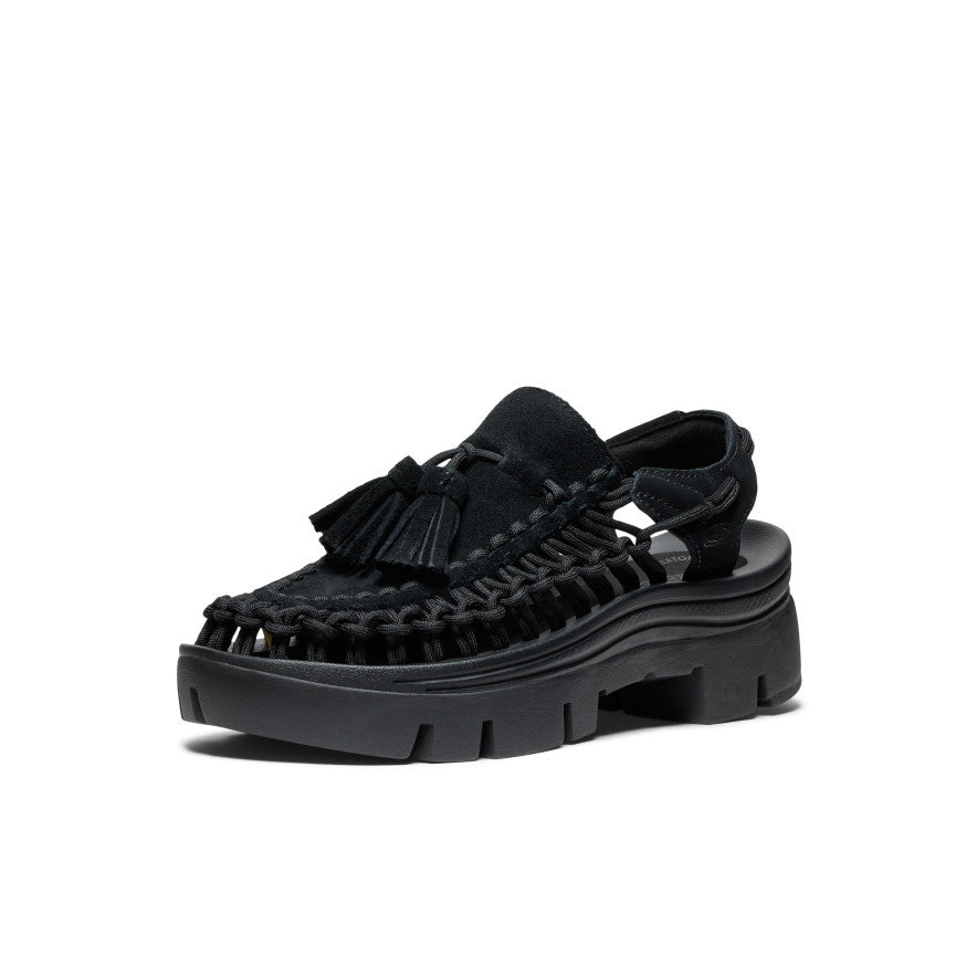 All Gender UNEEK PLT Tassel Sneaker Black/Black / Keen