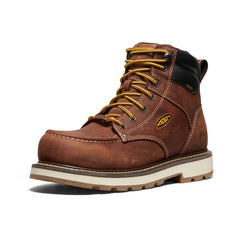 Men's Cincinnati 6" Waterproof 90° Heel Boot (Carbon Toe) Tuscan Red/Sandshell / Keen