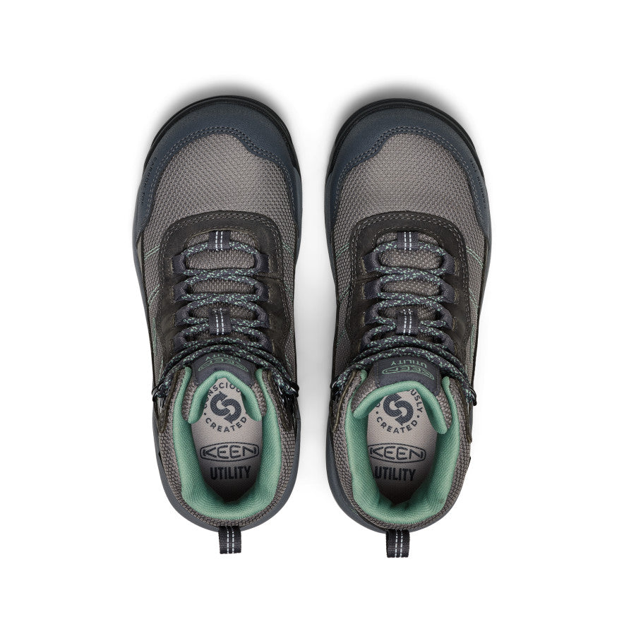 Women's Skokie Waterproof Work Boot (Carbon Toe) Magnet/Black / Keen