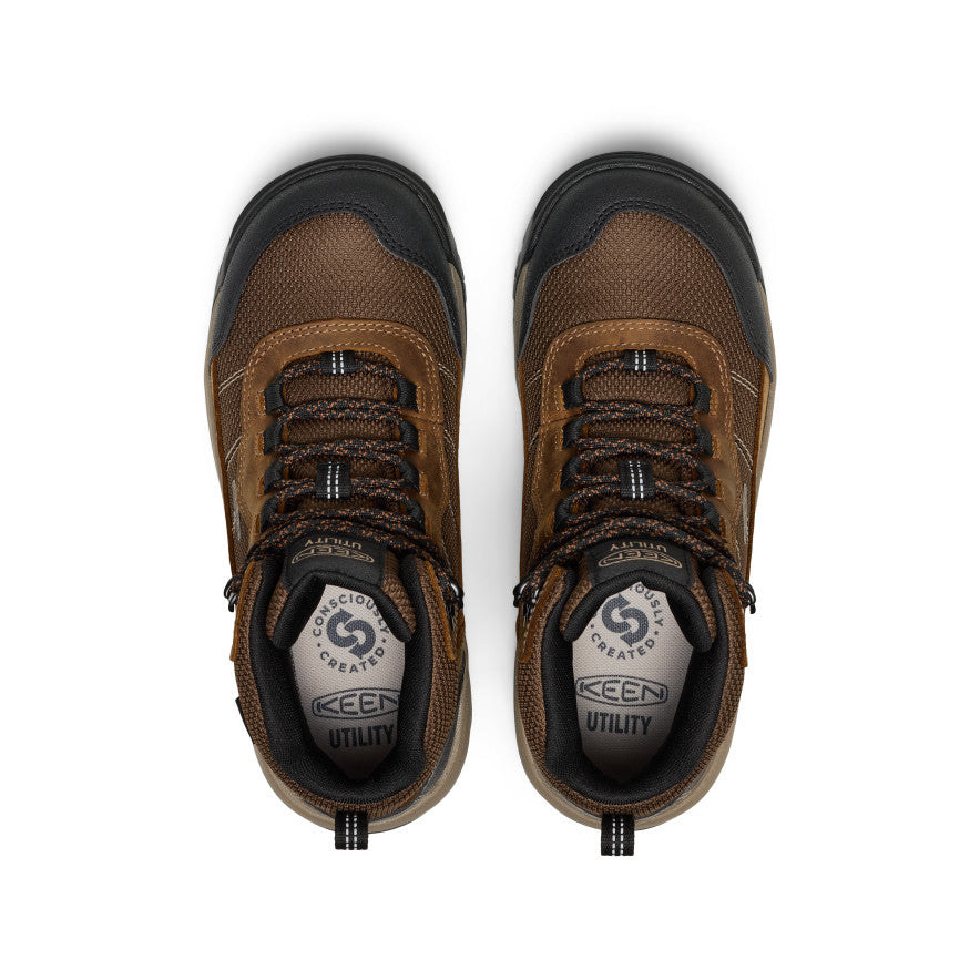 Women's Skokie Waterproof Work Boot (Soft Toe) Bison/Black / Keen