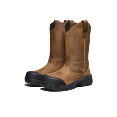 Women's Evanston Pull-On Waterproof Boot (Carbon Toe) Bison/Black / Keen