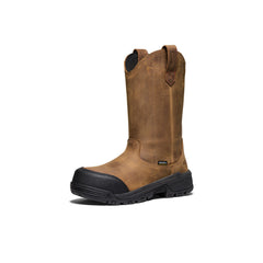Women's Evanston Pull-On Waterproof Boot (Carbon Toe) Bison/Black / Keen
