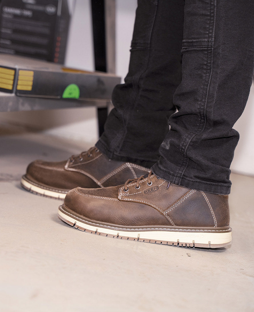 Women's San Jose 6" Waterproof Boot (Aluminum Toe) Cascade Brown/Gum / Keen