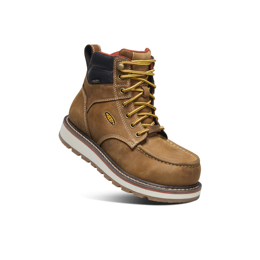 Women's Cincinnati 6" Waterproof Boot (Carbon Toe) Belgian/Sandshell / Keen