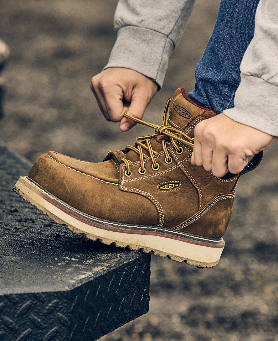 Women's Cincinnati 6" Waterproof Boot (Carbon Toe) Belgian/Sandshell / Keen