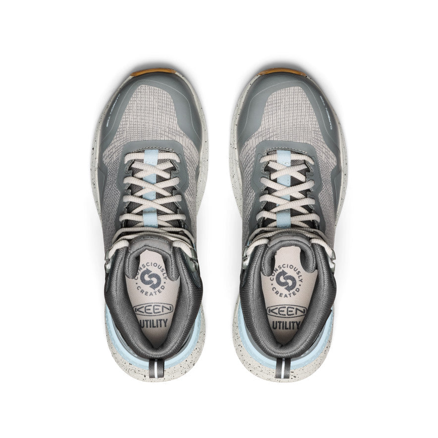 Women's Synchro Waterproof Work Boot (Carbon Toe) Steel Grey/Gum / Keen