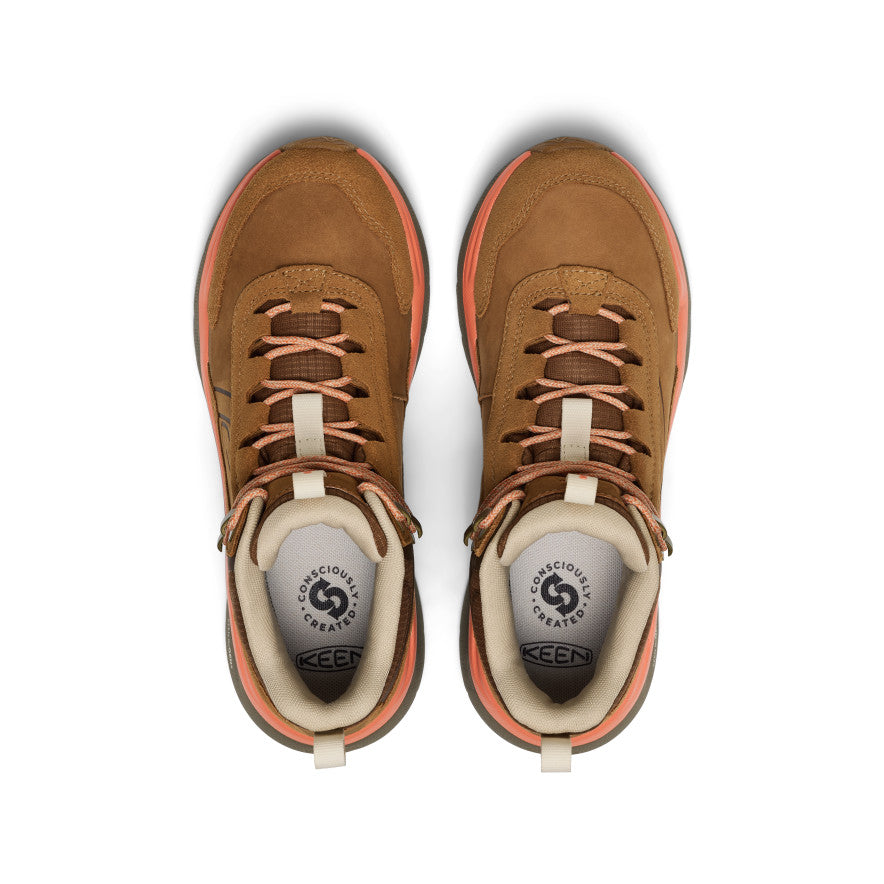 Women's Leiki Waterproof Leather Hiking Boot Chipmunk/Bison / Keen
