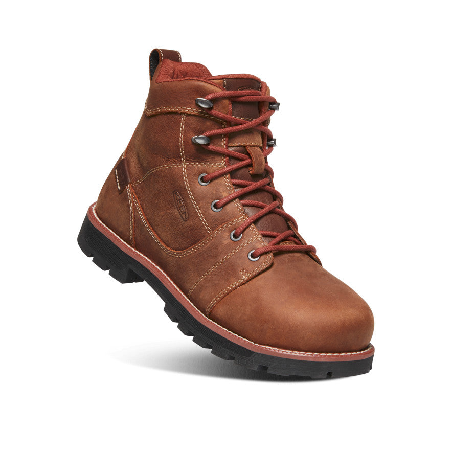 Women's Seattle 6" Waterproof Boot (Aluminum Toe) Gingerbread/Black / Keen