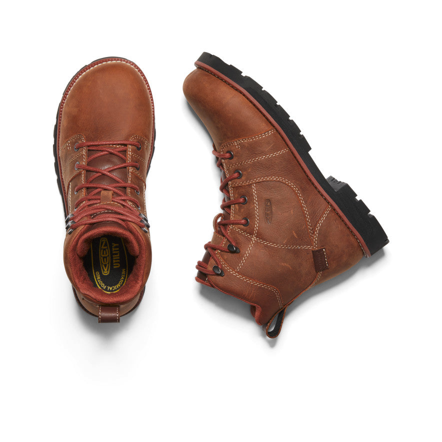 Women's Seattle 6" Waterproof Boot (Aluminum Toe) Gingerbread/Black / Keen