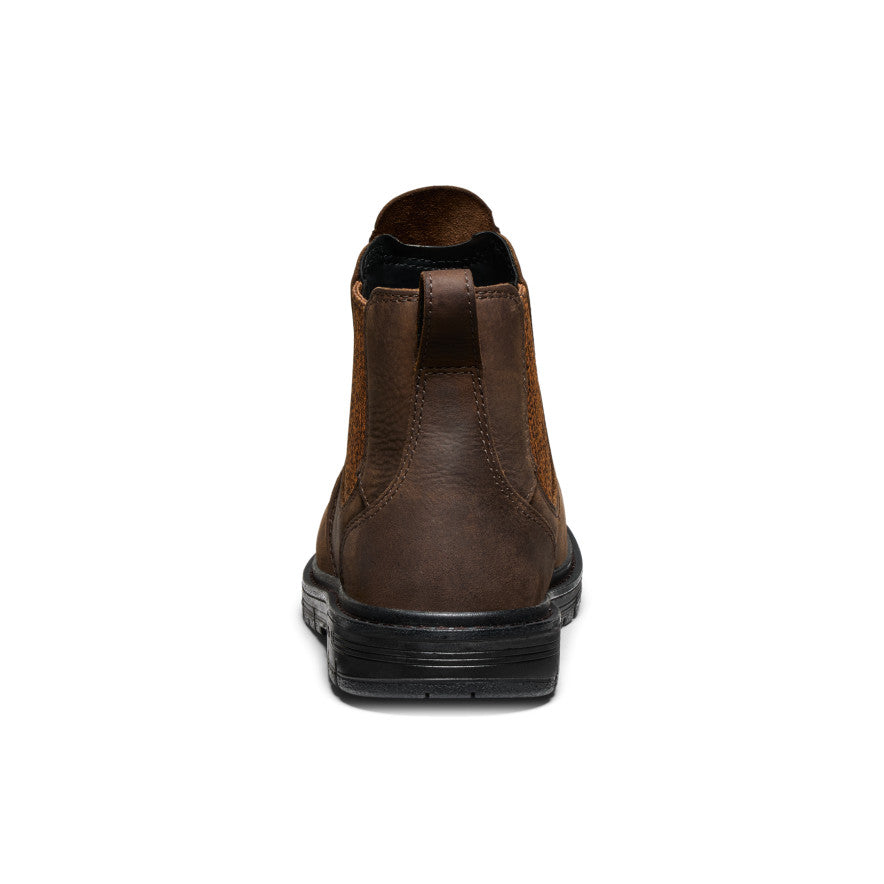 Women's San Jose Chelsea 90° Heel Boot (Aluminum Toe) Cascade Brown/Black / Keen