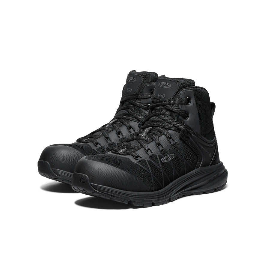 Women's Vista Energy Mid ESD (Carbon Toe) Black/Black / Keen