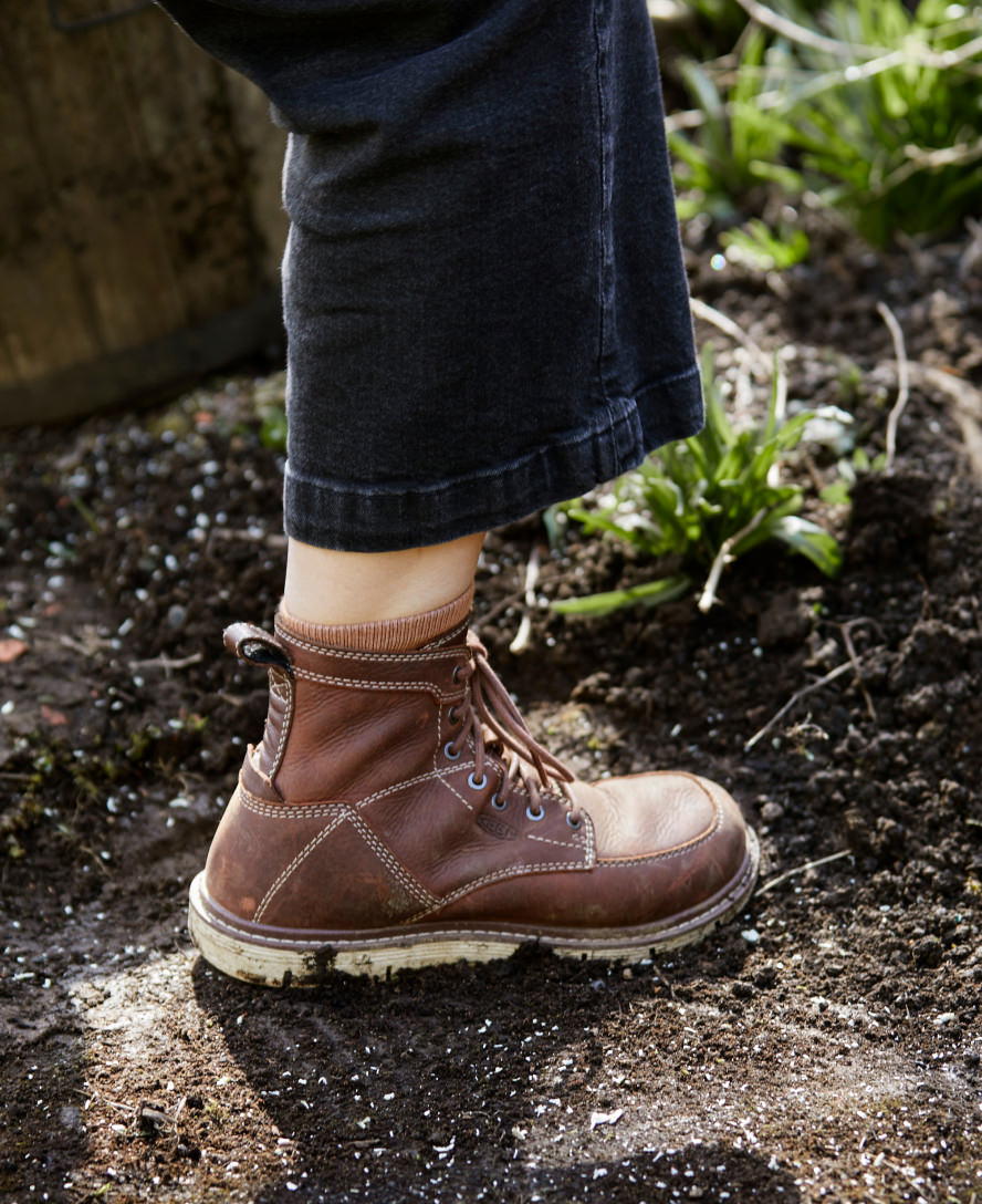 Women's San Jose 6" Boot (Soft Toe) Gingerbread/Off White / Keen