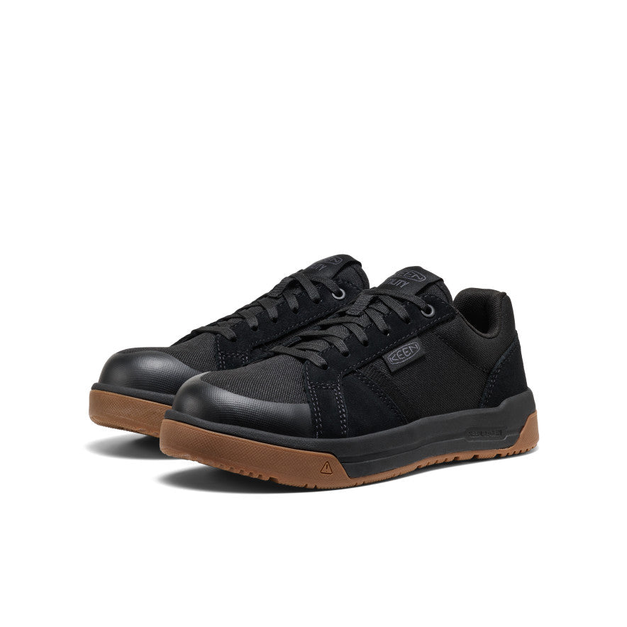 Women's Kenton Work Shoe (Carbon Toe) Black/Gum / Keen