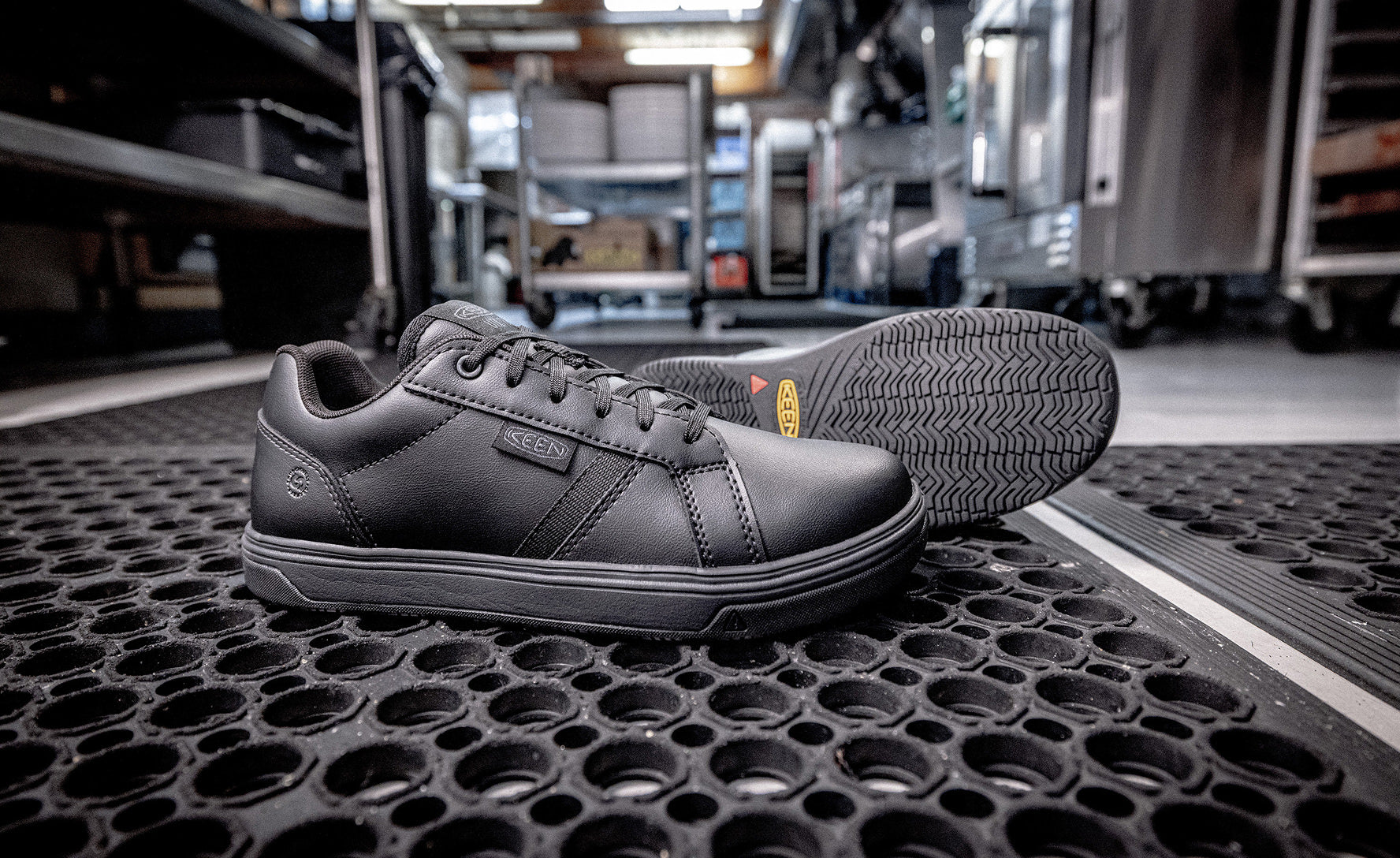 Women's Kenton WTX Work Shoe (Soft Toe) Black/Black / Keen