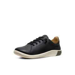 Women's KNX Leather Sneaker Black/Star White / Keen