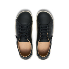 Women's KNX Leather Sneaker Black/Star White / Keen