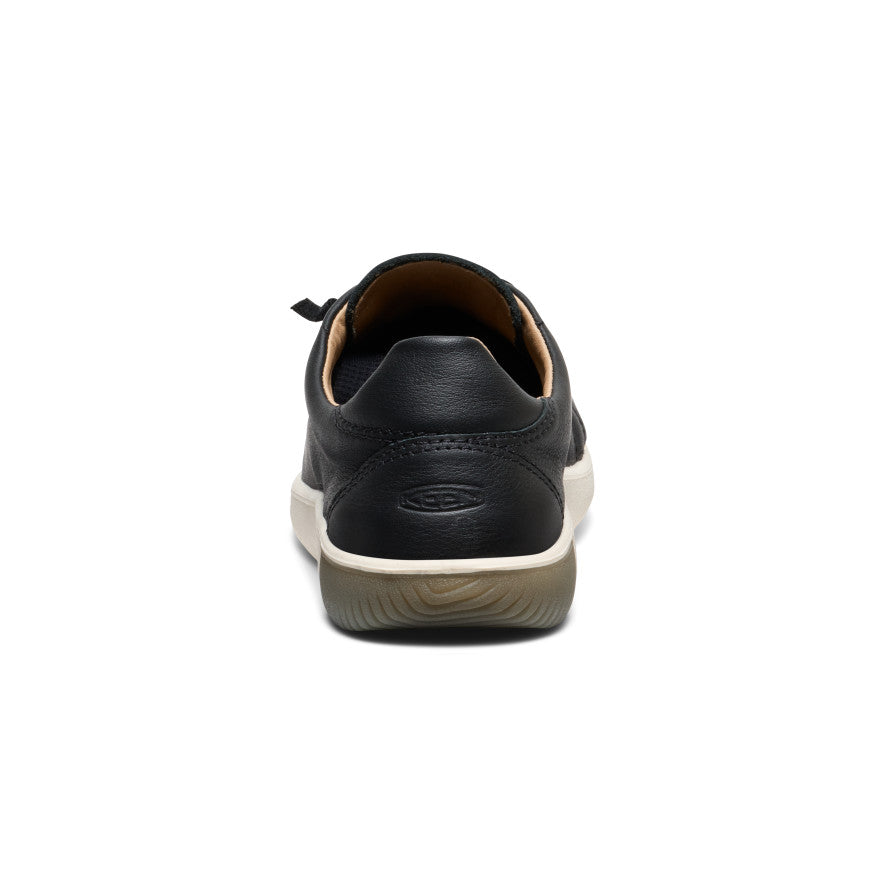 Women's KNX Leather Sneaker Black/Star White / Keen