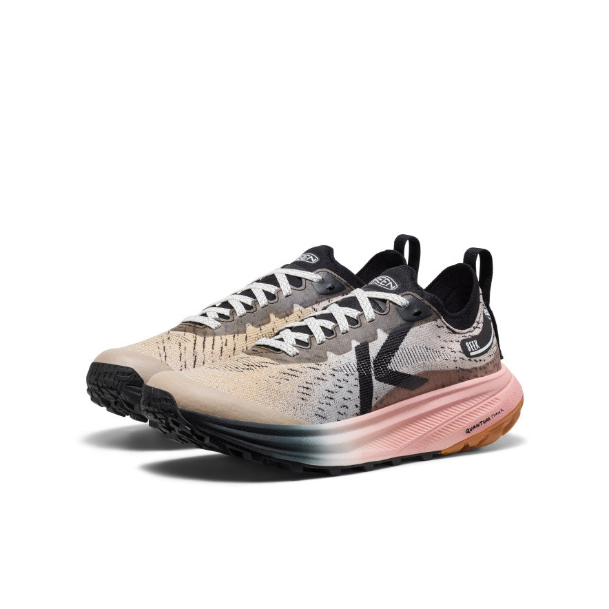 Women's Seek Trail Running Shoe Black/Sunset Sand / Keen