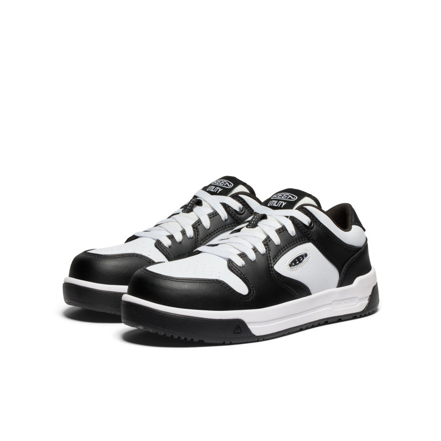 Women's Overton Work Shoe (Carbon Toe) Star White/Black / Keen