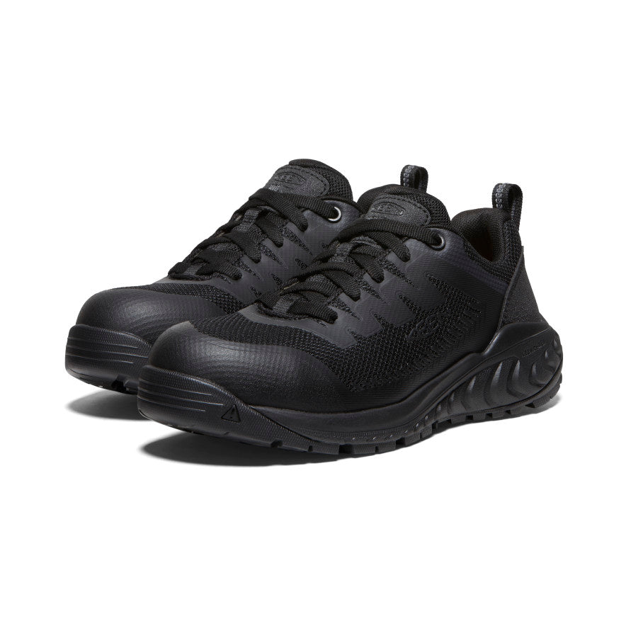 Women's Arvada ESD Work Sneaker (Carbon Toe) Black/Black / Keen