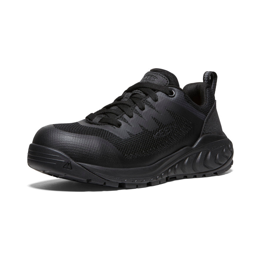 Women's Arvada ESD Work Sneaker (Carbon Toe) Black/Black / Keen