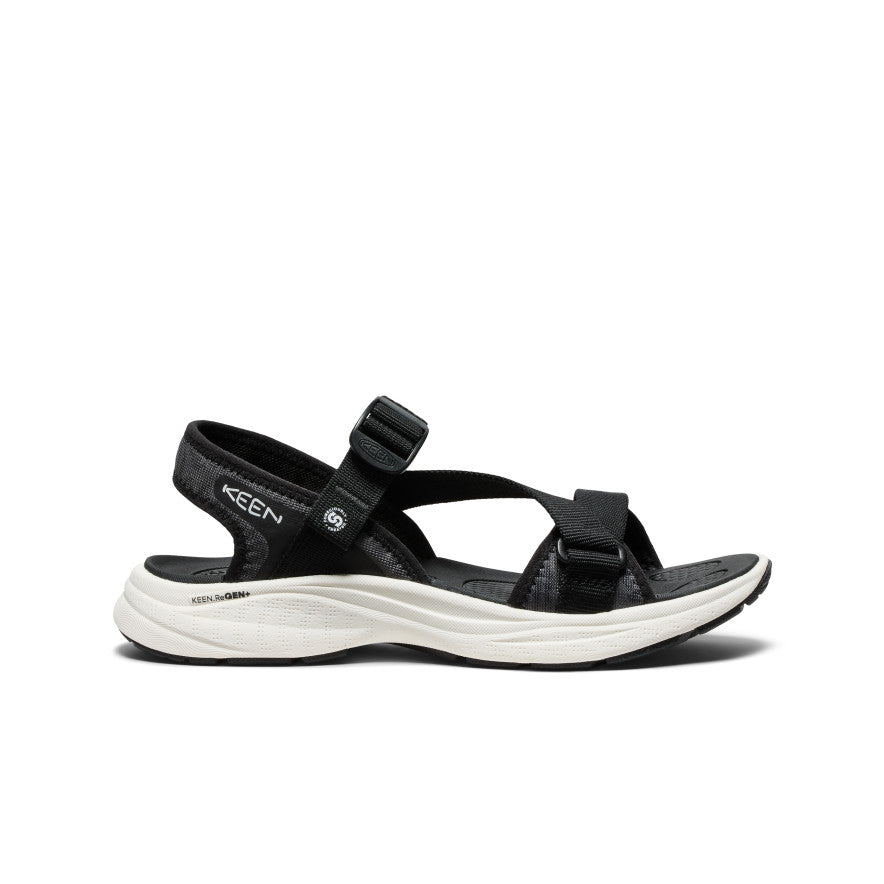 Women's Leiki Open-Toe Sandal Black/Star White / Keen