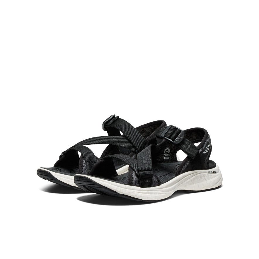 Women's Leiki Open-Toe Sandal Black/Star White / Keen