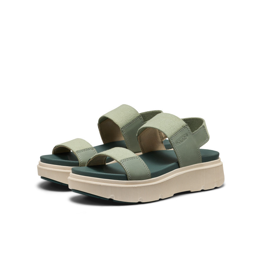 Women's Elle Mila Backstrap Sandal Lily Pad/Dark Forest / Keen