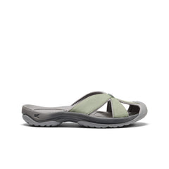 Women's Bali Leather Slide Sandal Lily Pad/Steel Grey / Keen