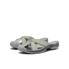 Women's Bali Leather Slide Sandal Lily Pad/Steel Grey / Keen