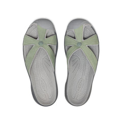 Women's Bali Leather Slide Sandal Lily Pad/Steel Grey / Keen