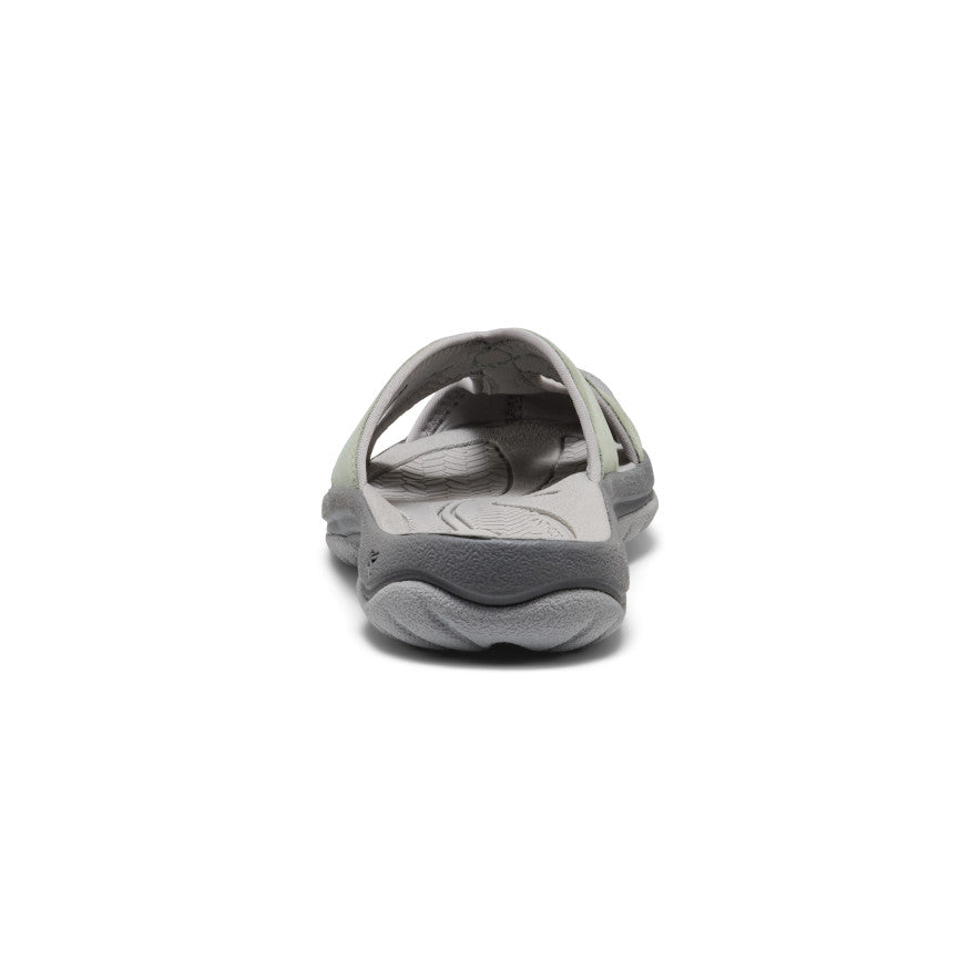 Women's Bali Leather Slide Sandal Lily Pad/Steel Grey / Keen