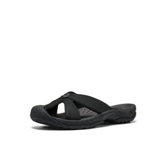 Women's Bali Leather Slide Sandal Black/Black / Keen