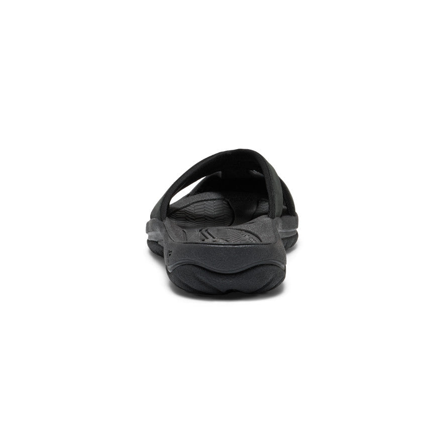Women's Bali Leather Slide Sandal Black/Black / Keen