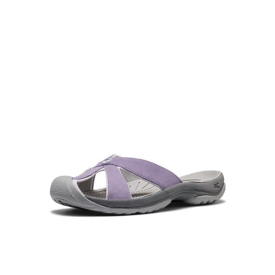 Women's Bali Leather Slide Sandal Purple Haze/Steel Grey / Keen