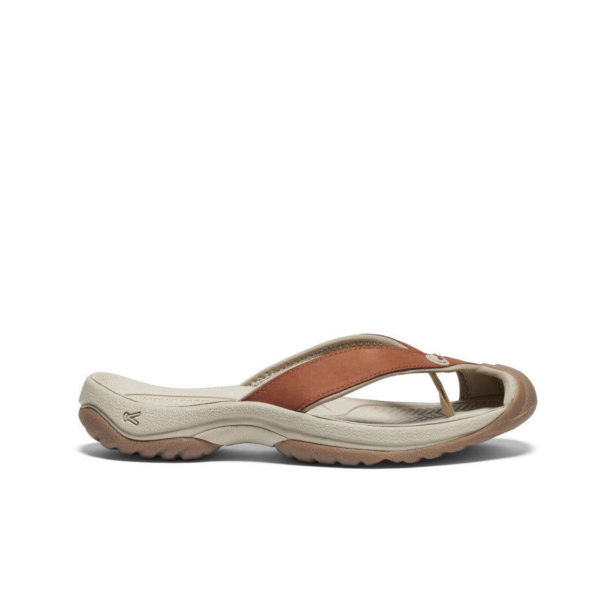 Women's Waimea Leather Flip-Flop Sorrel Horse/Plaza Taupe / Keen