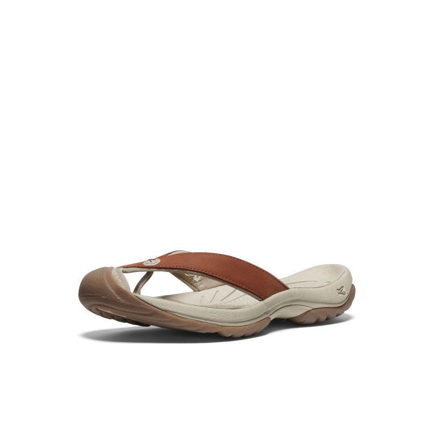 Women's Waimea Leather Flip-Flop Sorrel Horse/Plaza Taupe / Keen