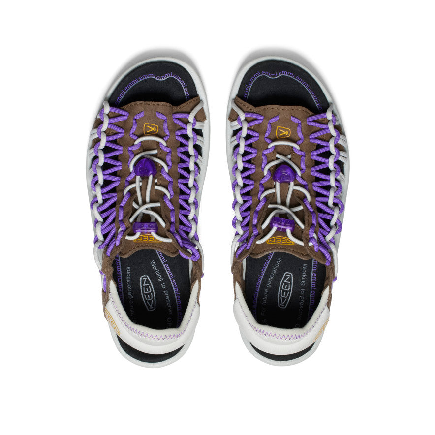 Women's UNEEK II Open Toe x emmi Dark Earth/Tillandsia Purple / Keen