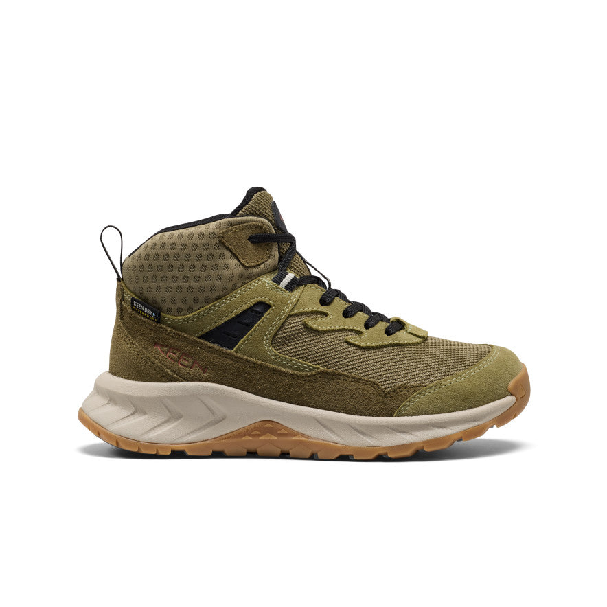 Big Kids' Hightrail Waterproof Hiking Boot Dark Olive/Martini Olive / Keen