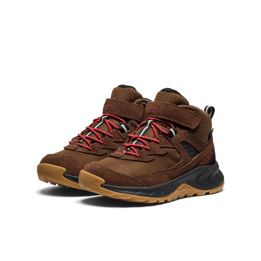 Little Kids' Hightrail Waterproof Hiking Boot Dark Earth/Garnet / Keen