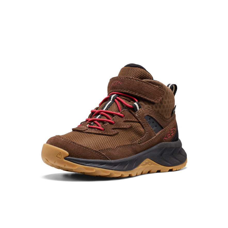 Little Kids' Hightrail Waterproof Hiking Boot Dark Earth/Garnet / Keen