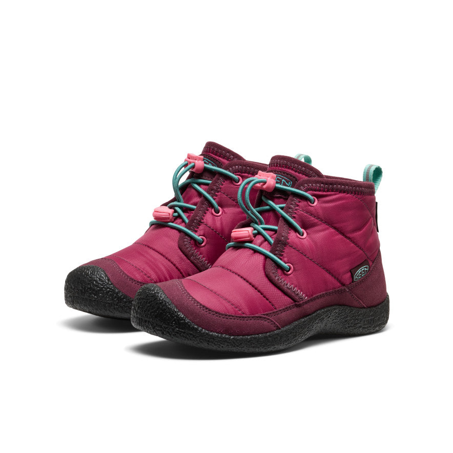 Big Kids' Howser II Waterproof Chukka Beaujolais/Pool Blue / Keen