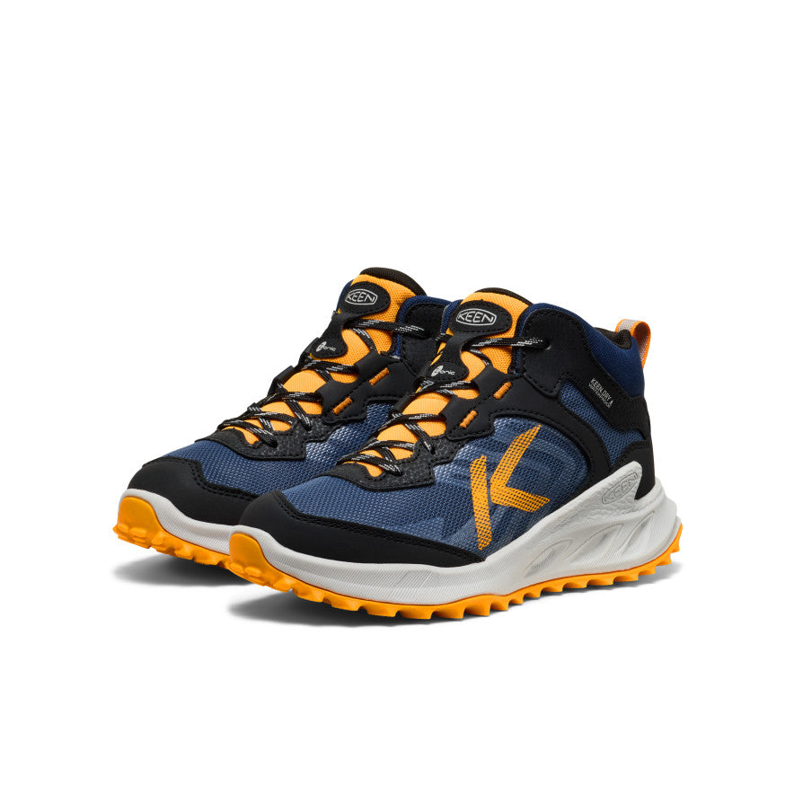 Big Kids' Zionic Waterproof Boot Naval Academy/Bright Marigold / Keen