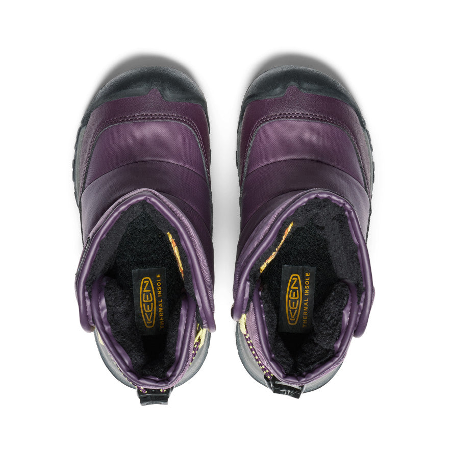 Little Kids' Puffrider Waterproof Winter Boot Black Plum/Daiquiri Green / Keen
