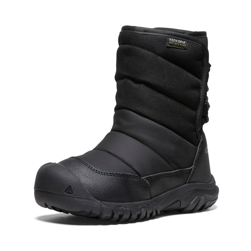 Little Kids' Puffrider Waterproof Winter Boot Black/Steel Grey / Keen