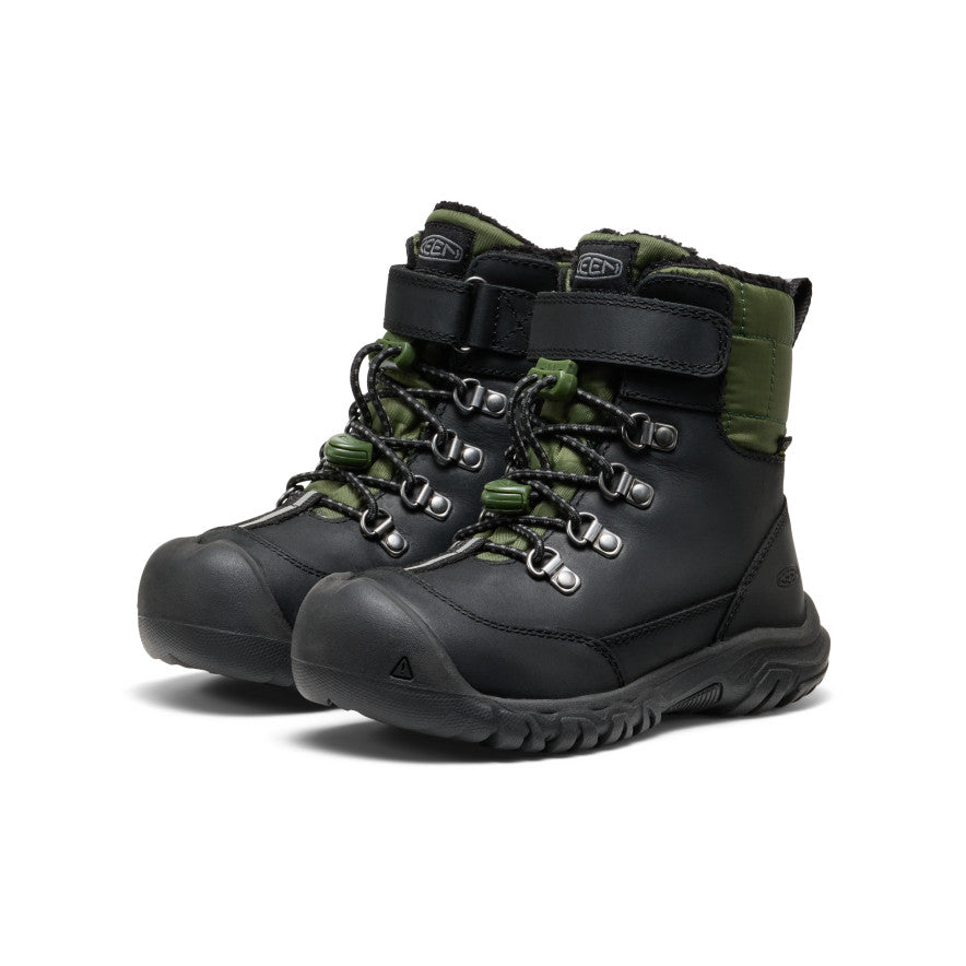 Little Kids' Kanibou Waterproof Winter Boot Black/Bronze Green / Keen