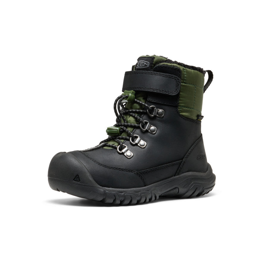Little Kids' Kanibou Waterproof Winter Boot Black/Bronze Green / Keen